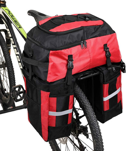 Rhinowalk 3 in 1 Pannier Bag Bicycle Rack Trunks Rear Seat Multifuction Bike Rack Bag 70L - Tampa Home & Garden Store