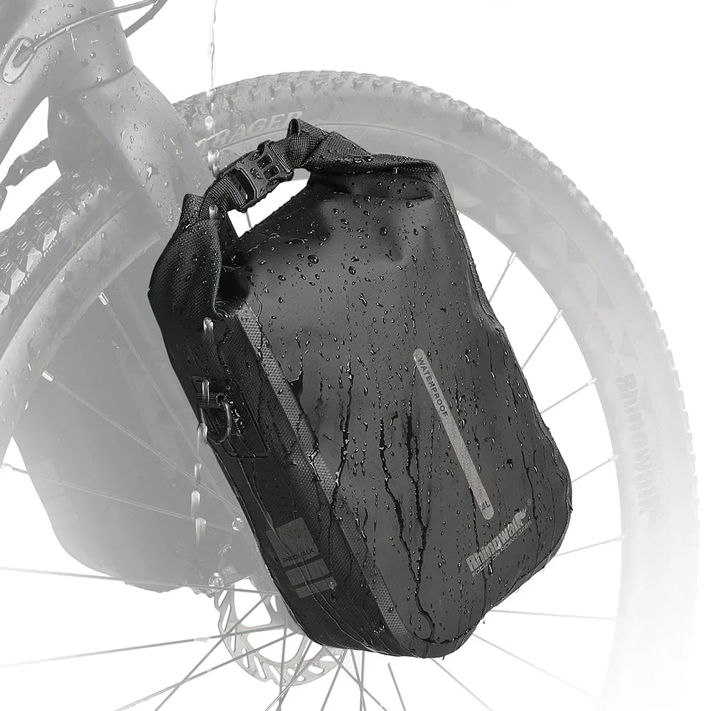 Rhinowalk 4L Waterproof Fork Bag Rack Bag Shoulder Bag for E-Scooter, Bike - Tampa Home & Garden Store