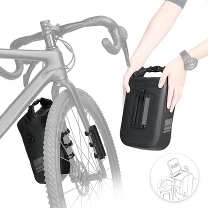 Rhinowalk 4L Waterproof Fork Bag Rack Bag Shoulder Bag for E-Scooter, Bike - Tampa Home & Garden Store