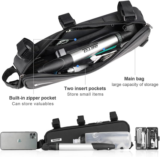 Rhinowalk Bike Frame Bag - Triangle Front Bag Under Top Tube Storage X21656 - Tampa Home & Garden Store