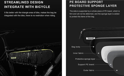 Rhinowalk Bike Frame Bag - Triangle Front Bag Under Top Tube Storage X21656 - Tampa Home & Garden Store