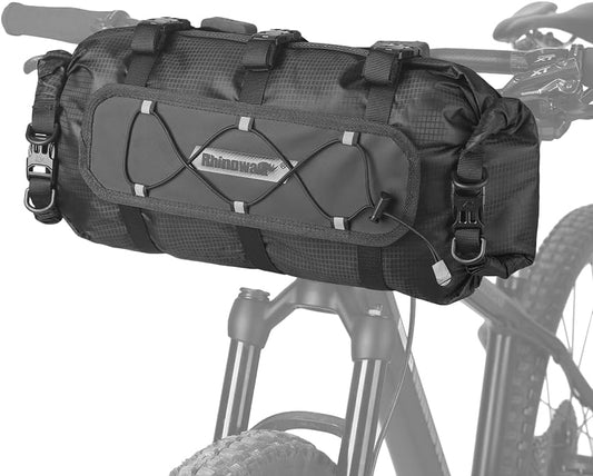 Rhinowalk Handlebar Bag Bicycle Front Bag Lightweight Waterproof Roll Bag 12L with Shoulder Strap RK9300 - Tampa Home & Garden Store