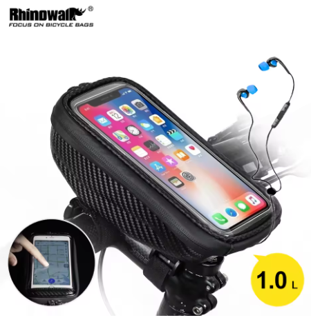 Rhinowalk Hard Shell Handle Bar Bike Phone Bag - Tampa Home & Garden Store
