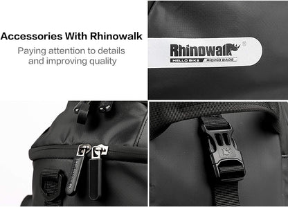 Rhinowalk Trunk Bag Bike Pannier Bag 17L for Bicycle Cargo Rack Saddle Bag Shoulder Bag Laptop Pannier Rack RK19666 17L - Tampa Home & Garden Store