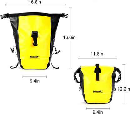 Rhinowalk Waterproof Bike Pannier Bag for Bicycle Cargo Rack Saddle Bag Shoulder Bag Laptop Pannier Rack-RK19663 20L - Tampa Home & Garden Store