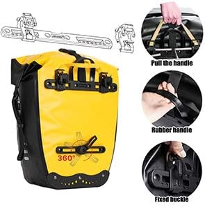Rhinowalk Waterproof Bike Pannier Bag for Bicycle Cargo Rack Saddle Bag Shoulder Bag Laptop Pannier Rack-RK19663 20L - Tampa Home & Garden Store