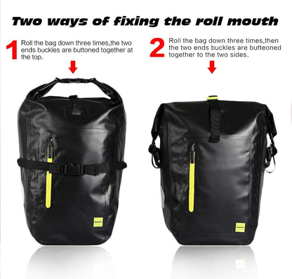 Rhinowalk Waterproof Bike Pannier Bag,(for Bicycle Cargo Rack Saddle Bag Shoulder Bag-RK19661 25L - Tampa Home & Garden Store