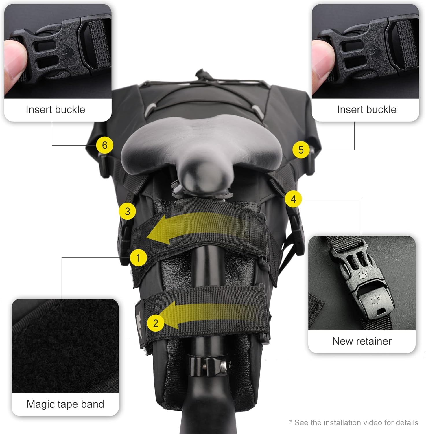 Rhinowalk Waterproof Bike Saddle Bag Under Seat Storage 10L RK5110 - Tampa Home & Garden Store