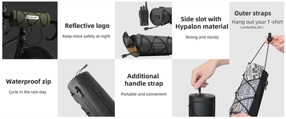 Rhinowalk Waterproof Handlebar Bag RK9109-1.9L, Front Bag Storage Bag with Shoulder Strap - Tampa Home & Garden Store