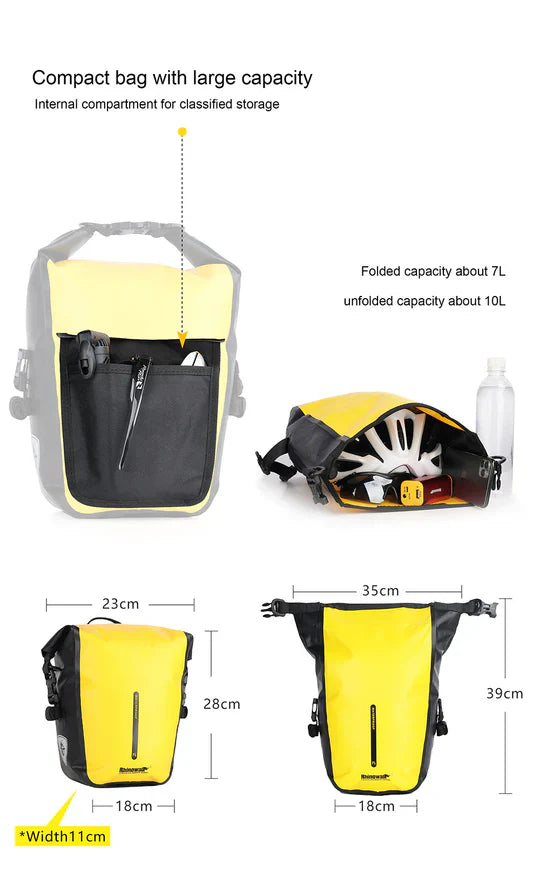 Rhinowalk Waterproof Pannier Rear Rack Bag-RK6202 7L - Tampa Home & Garden Store