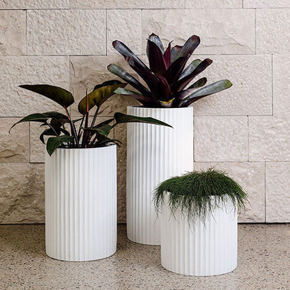 The Ribbed Loob Tall Planter | Fluted Column Cluster Pot