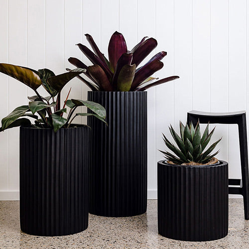 The Ribbed Loob Tall Planter | Fluted Column Cluster Pot
