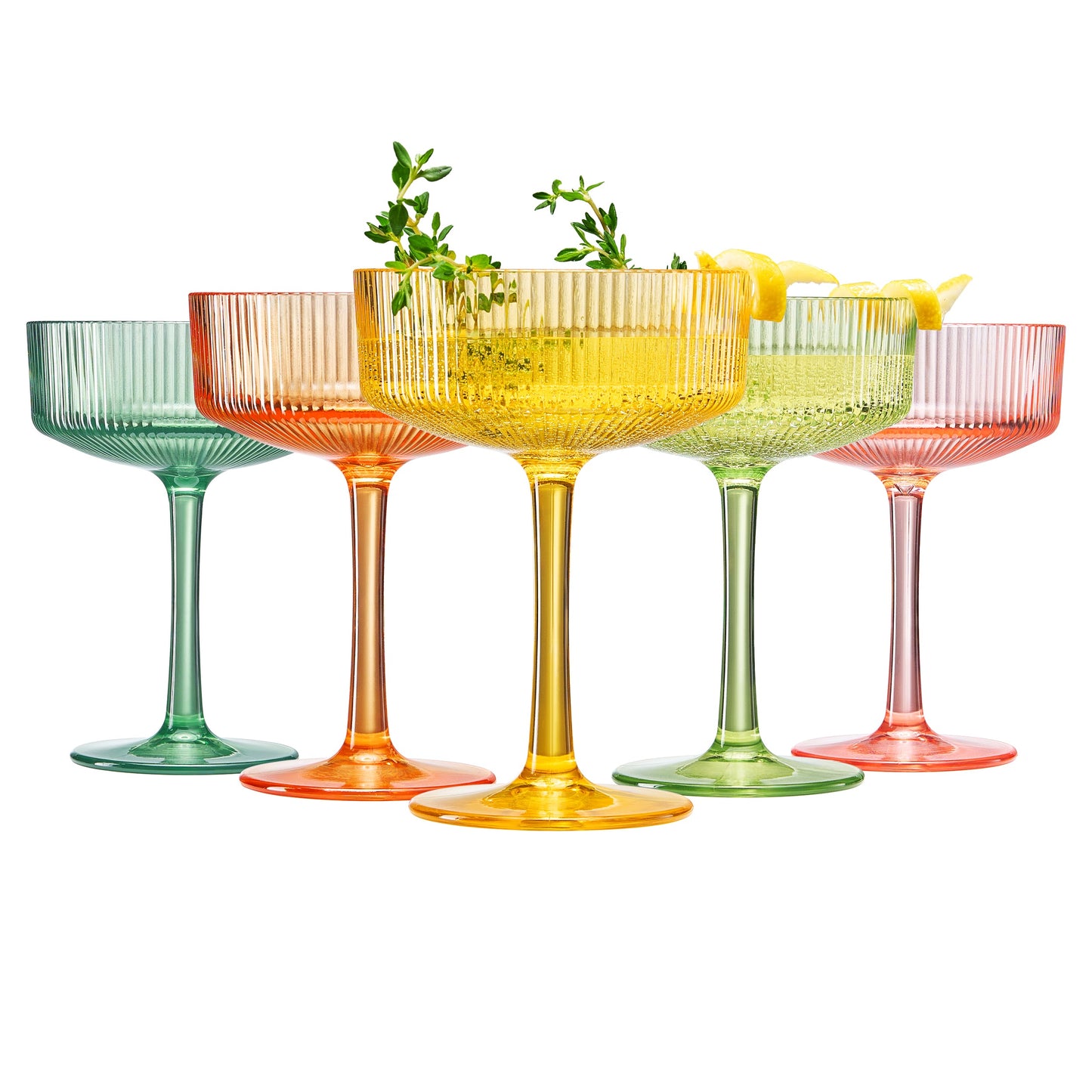 Madrid Acrylic Champagne Coupe Glass Set of 6