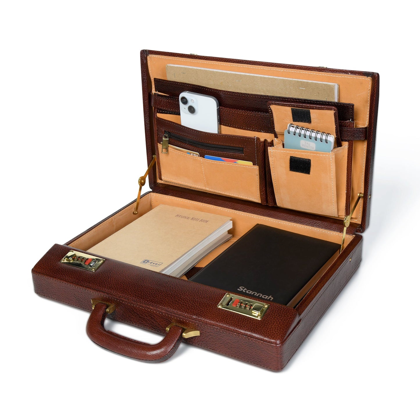 Rich Brown Office Suitcase - Tampa Home & Garden Store