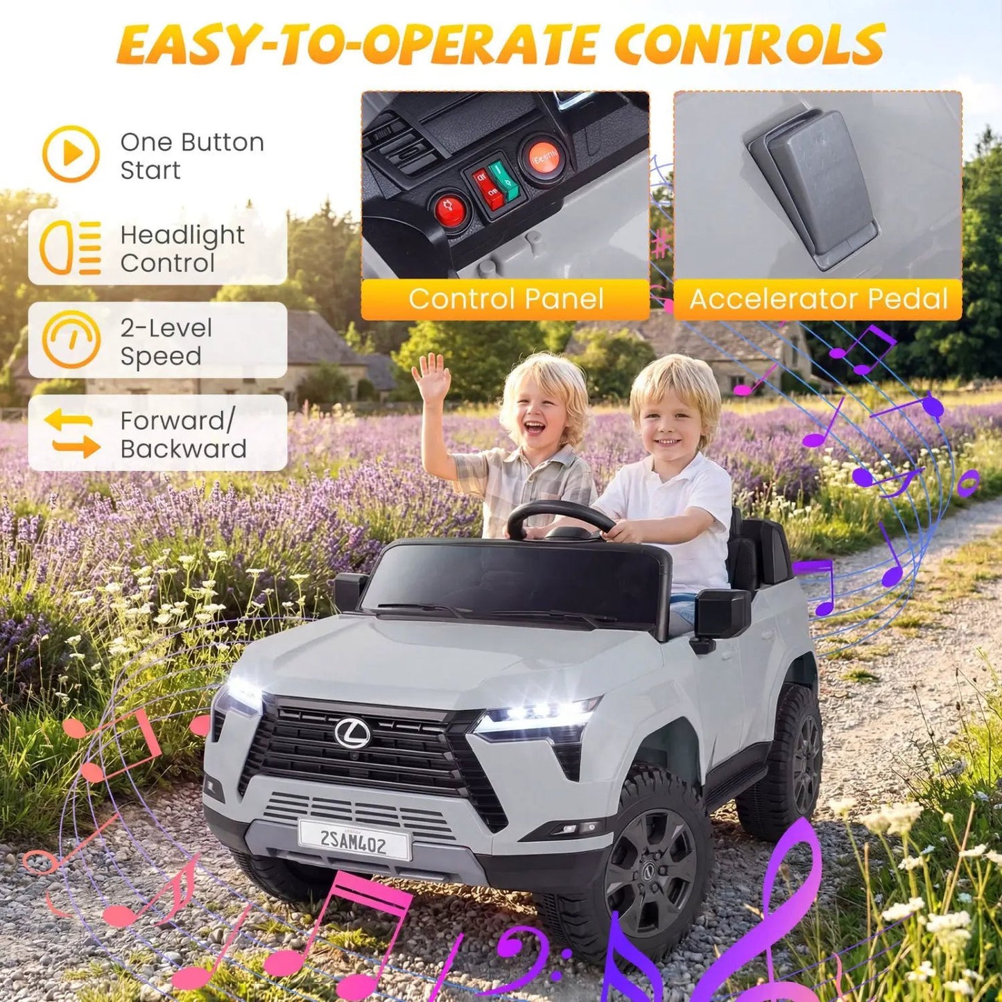 Ride On Car 24V 4WD Licensed Lexus GX550 Vehicle