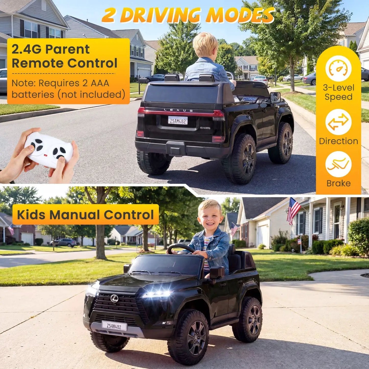 Ride On Car 24V 4WD Licensed Lexus GX550 Vehicle