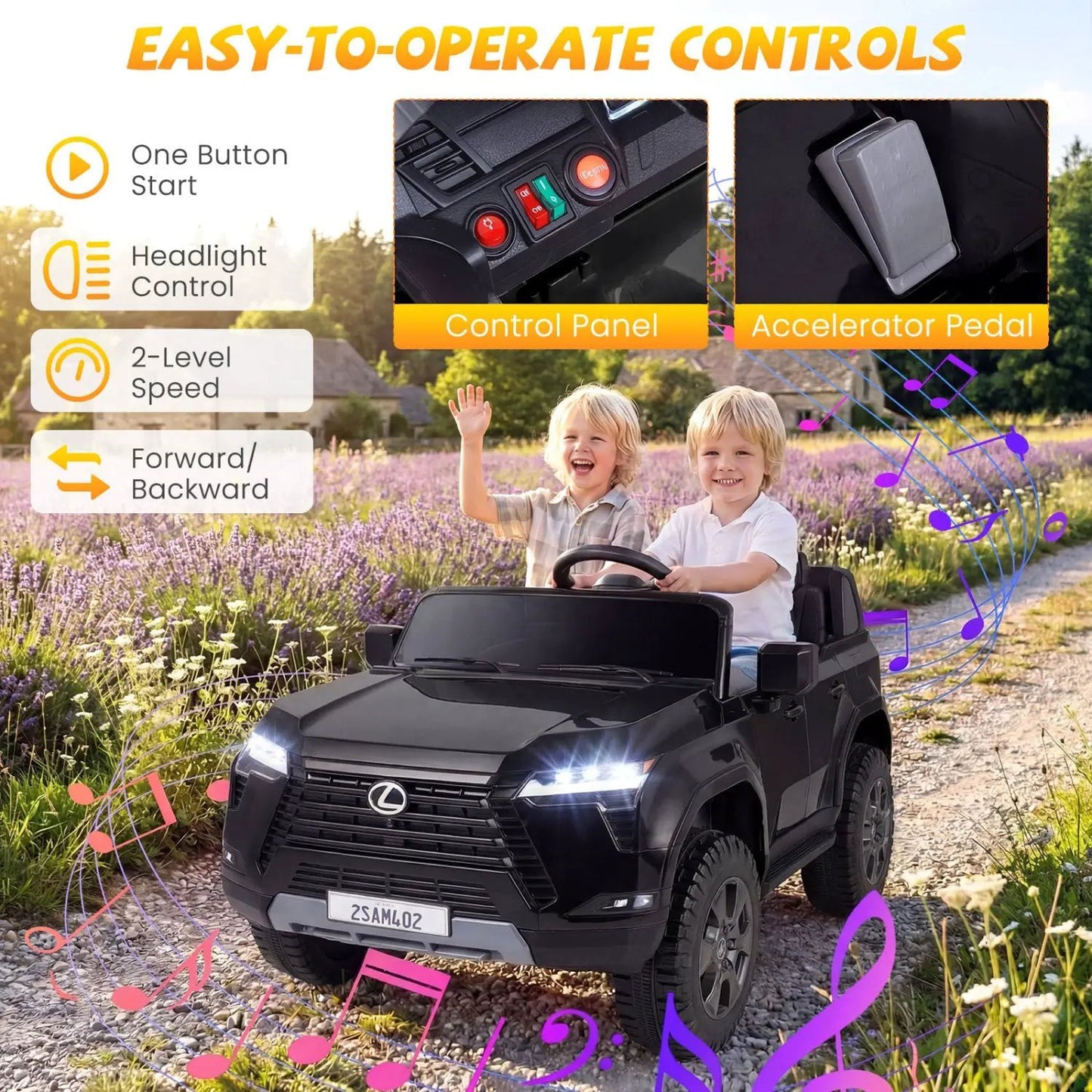 Ride On Car 24V 4WD Licensed Lexus GX550 Vehicle