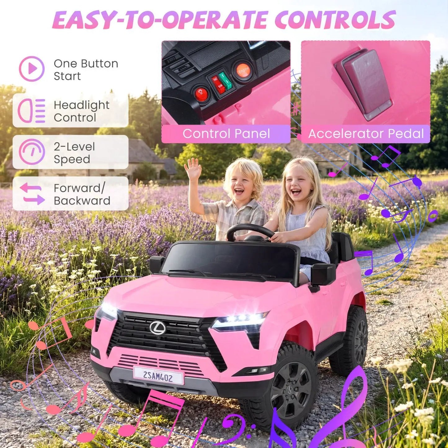 Ride On Car 24V 4WD Licensed Lexus GX550 Vehicle
