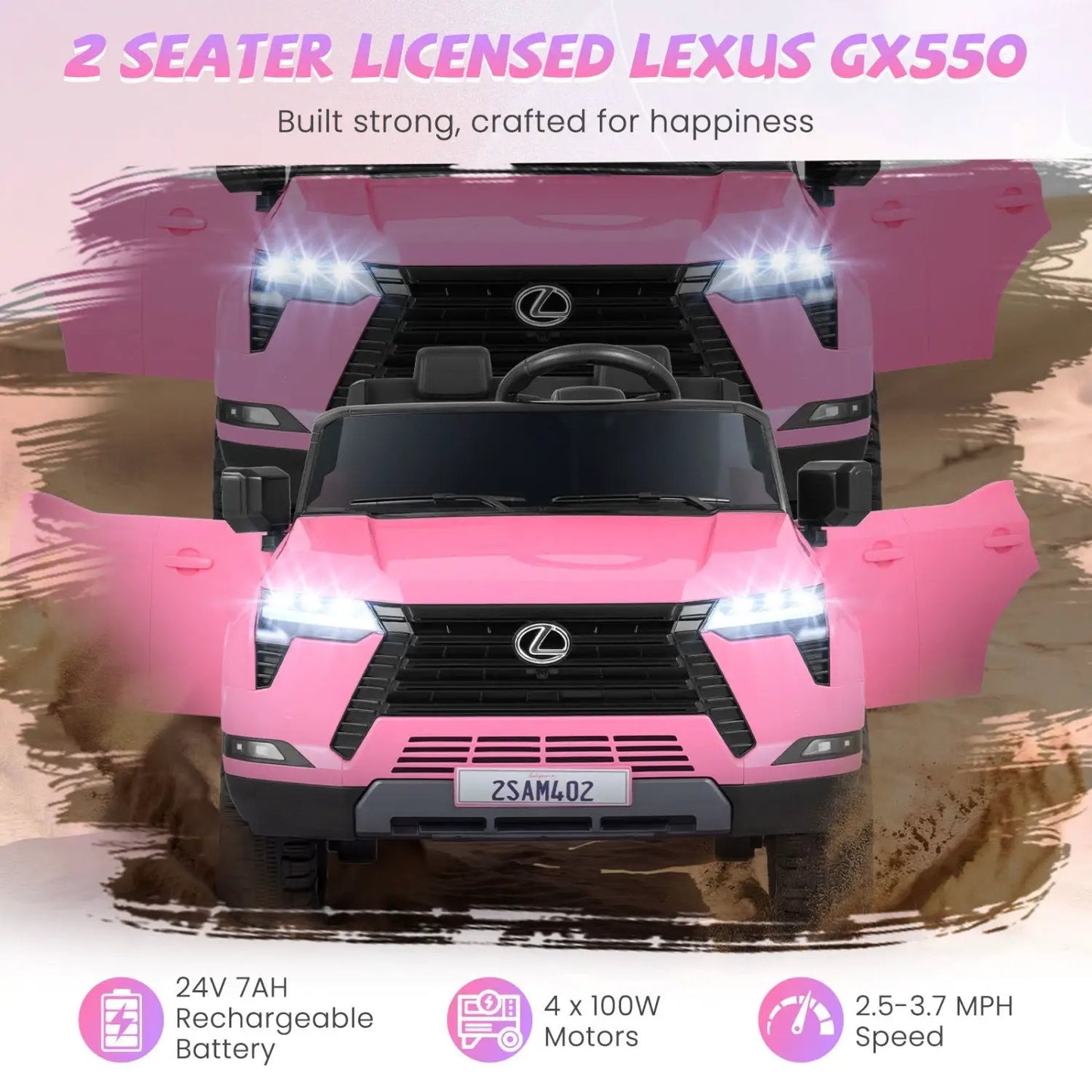Ride On Car 24V 4WD Licensed Lexus GX550 Vehicle