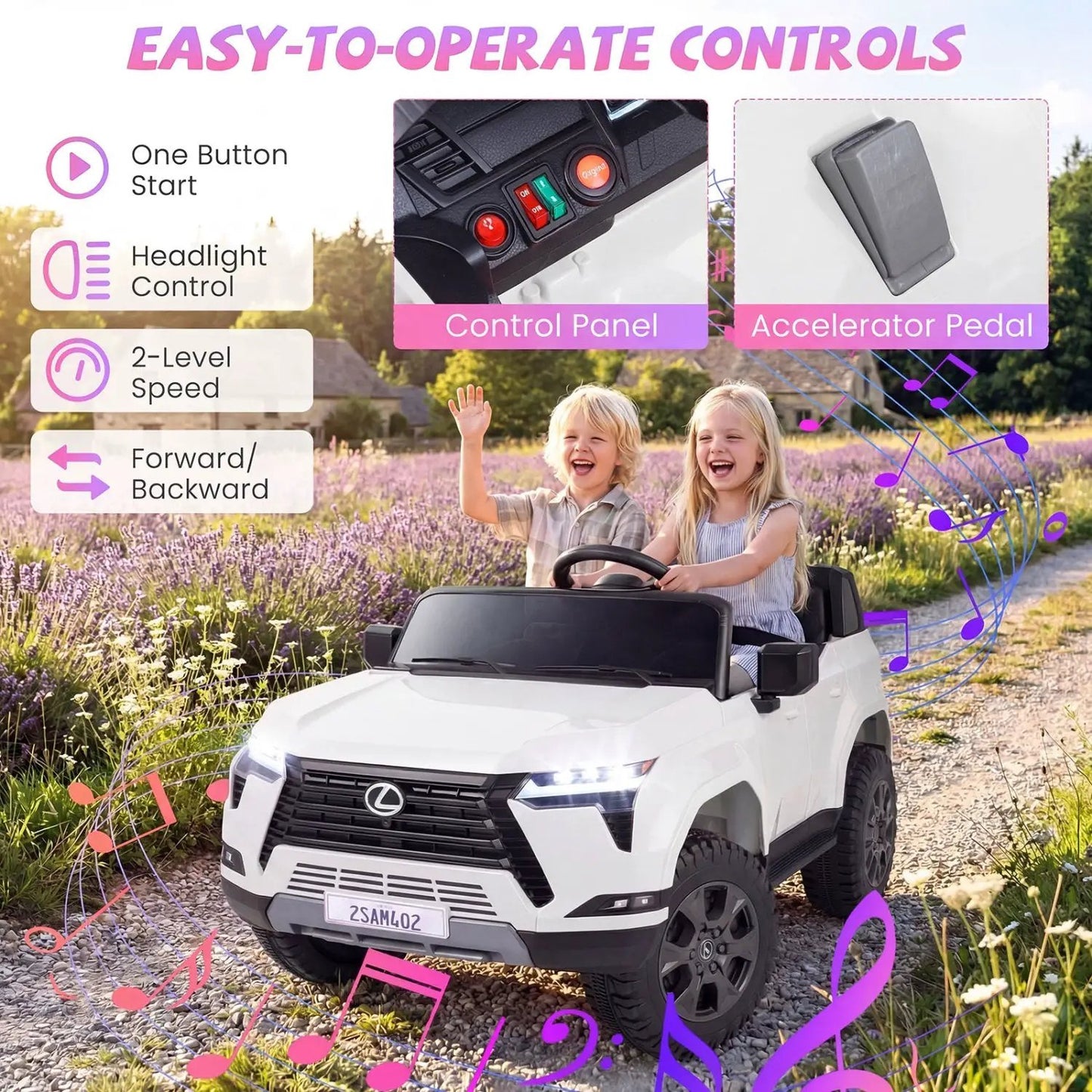 Ride On Car 24V 4WD Licensed Lexus GX550 Vehicle