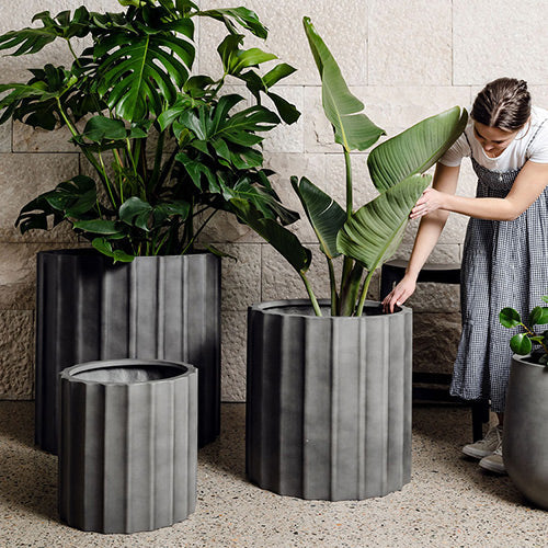 The Ripple Statement Planter | Unique Architectural Pot
