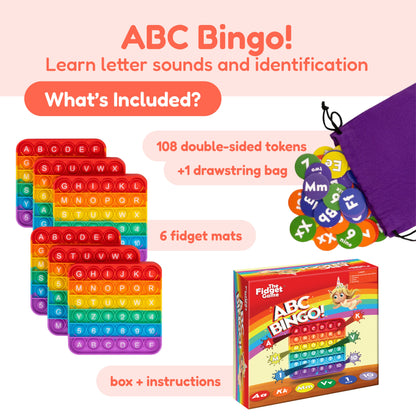 Rising Reader Bundle by The Fidget Games, colorful reading toys with 6 fidget mats and 108 tokens on Tampa Home & Garden Store