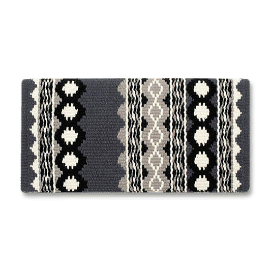 Riverland 36x34 New Zealand Wool Saddle Blanket GREY WHT - Tampa Home & Garden Store