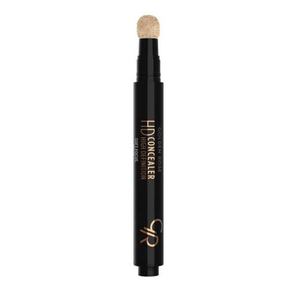 Concealer pen Golden Rose HD 03 Soft Focus SPF15, black tube with sponge, Beauty Care Bag on Tampa Home & Garden Store