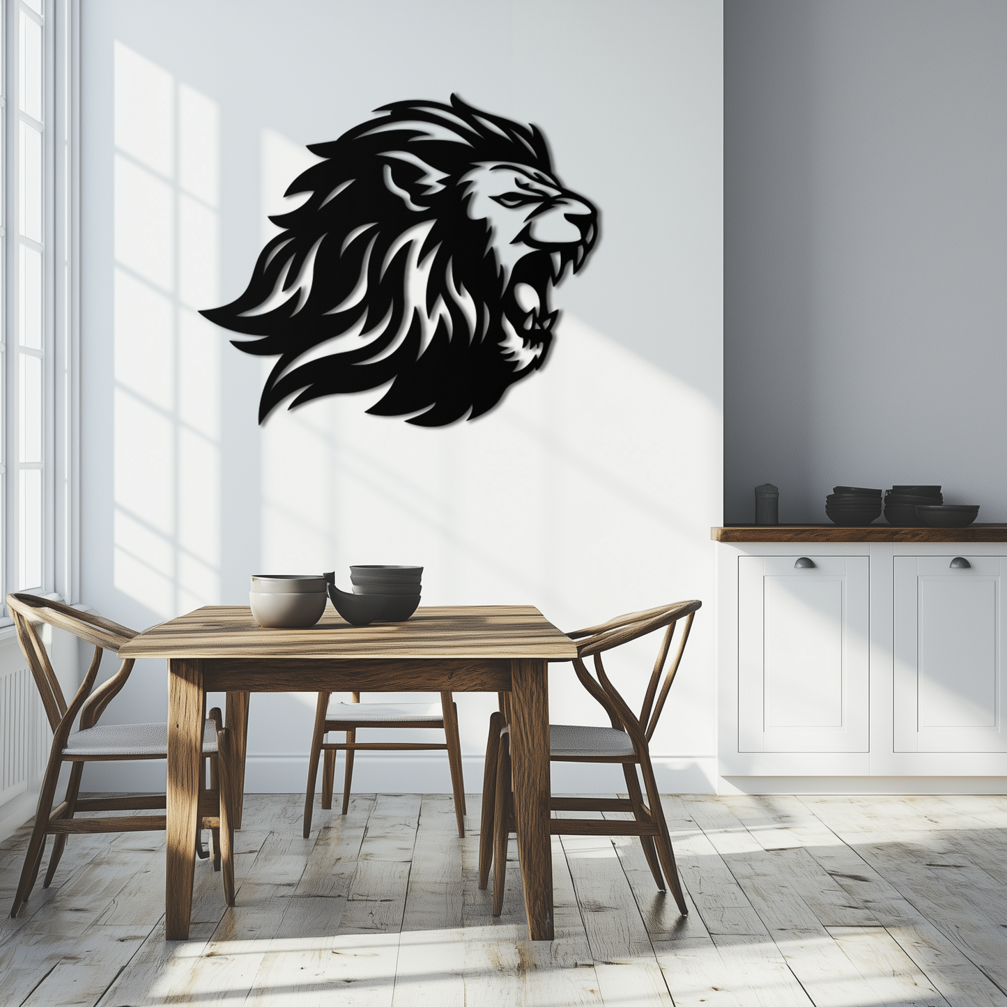 Roaring Lion Metal Wall Art | Fierce Jungle King Steel Decor - Tampa Home & Garden Store