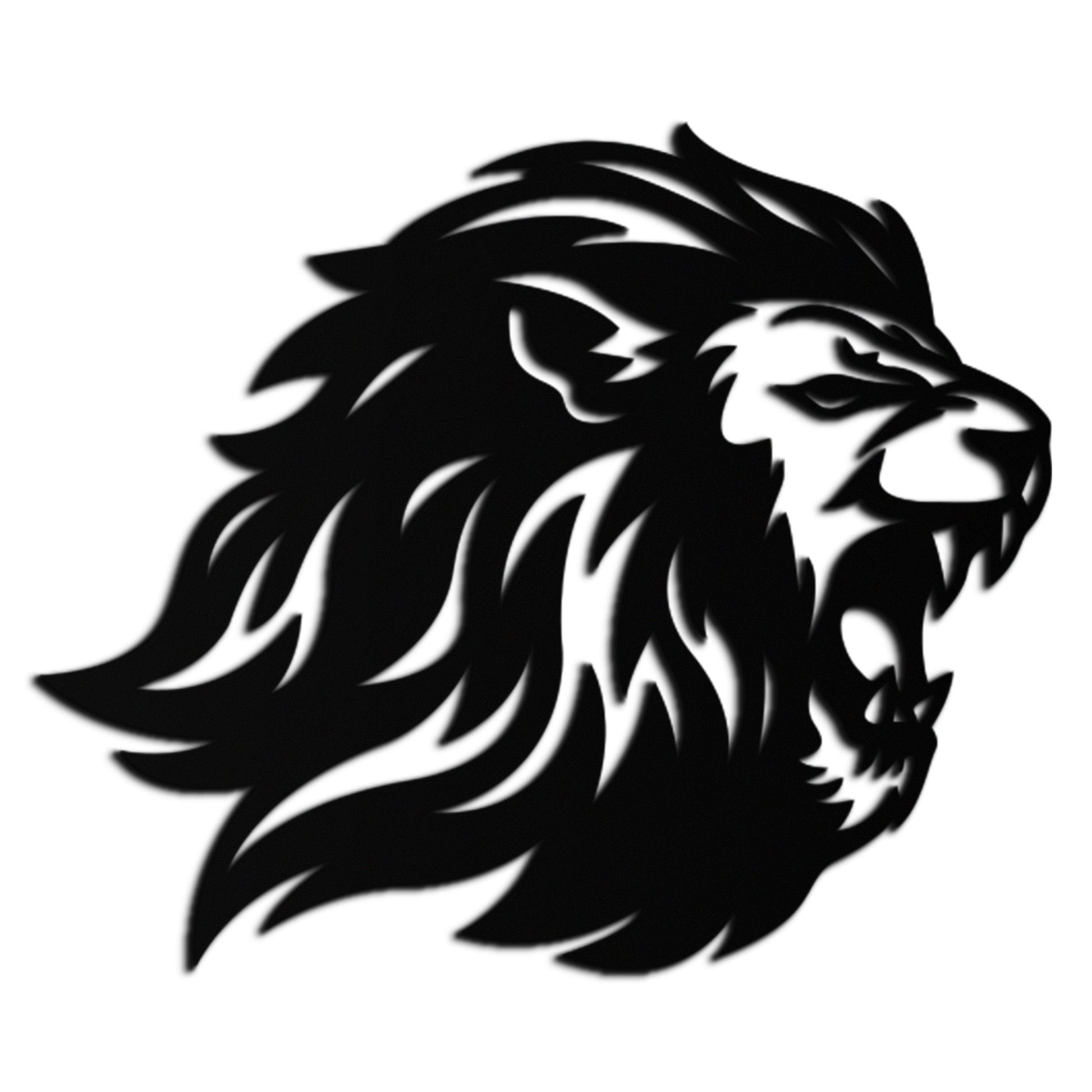Roaring Lion Metal Wall Art | Fierce Jungle King Steel Decor - Tampa Home & Garden Store
