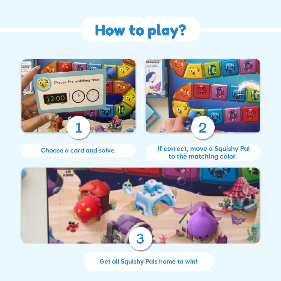 Squishy Time Rescue by The Fidget Games — colorful blocks, squishy pals, 3 steps on Tampa Home & Garden Store