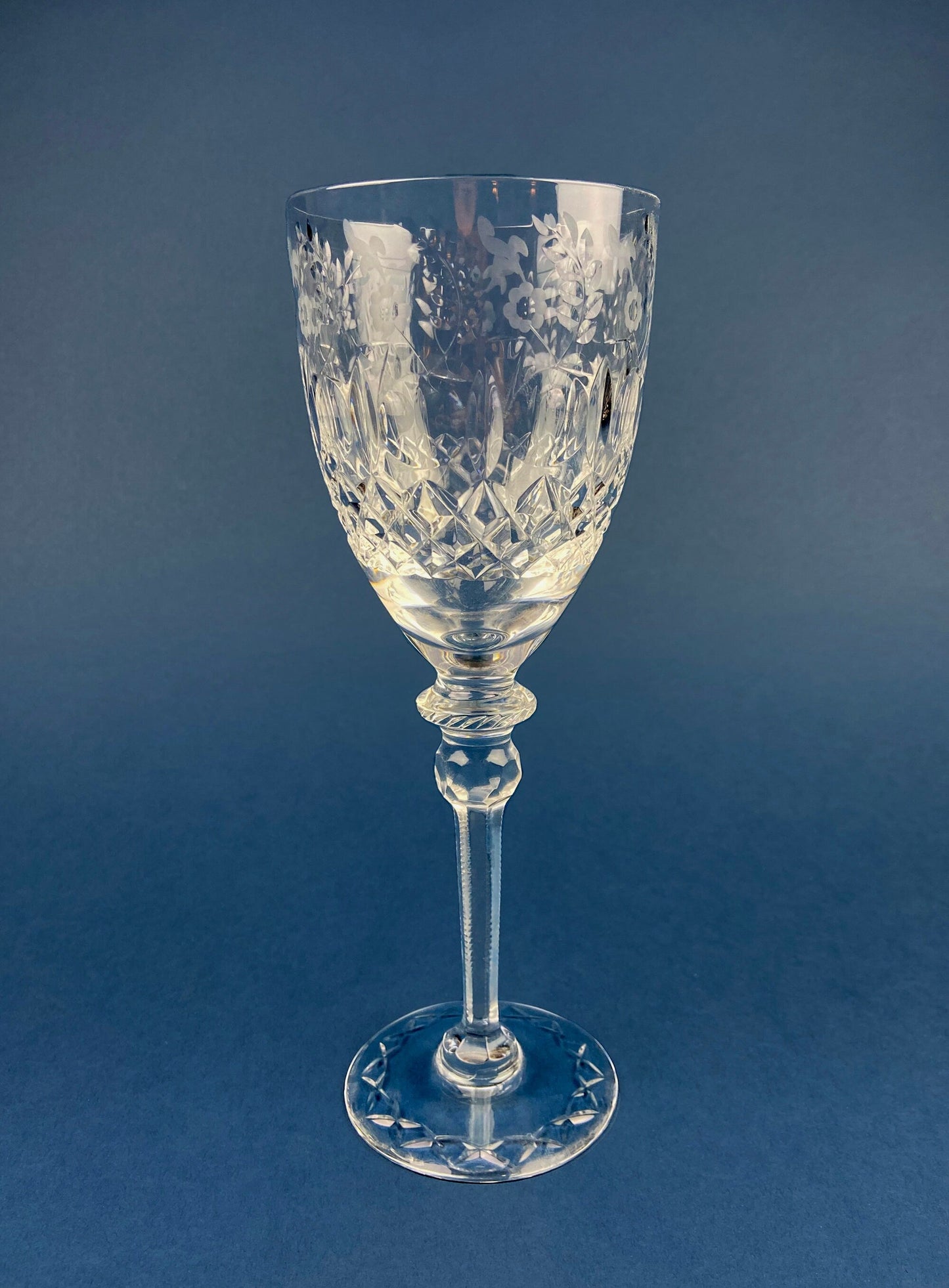 Rogaska Crystal Wine or Water Goblet with Gallia Gold Pattern. Replacements. - Tampa Home & Garden Store