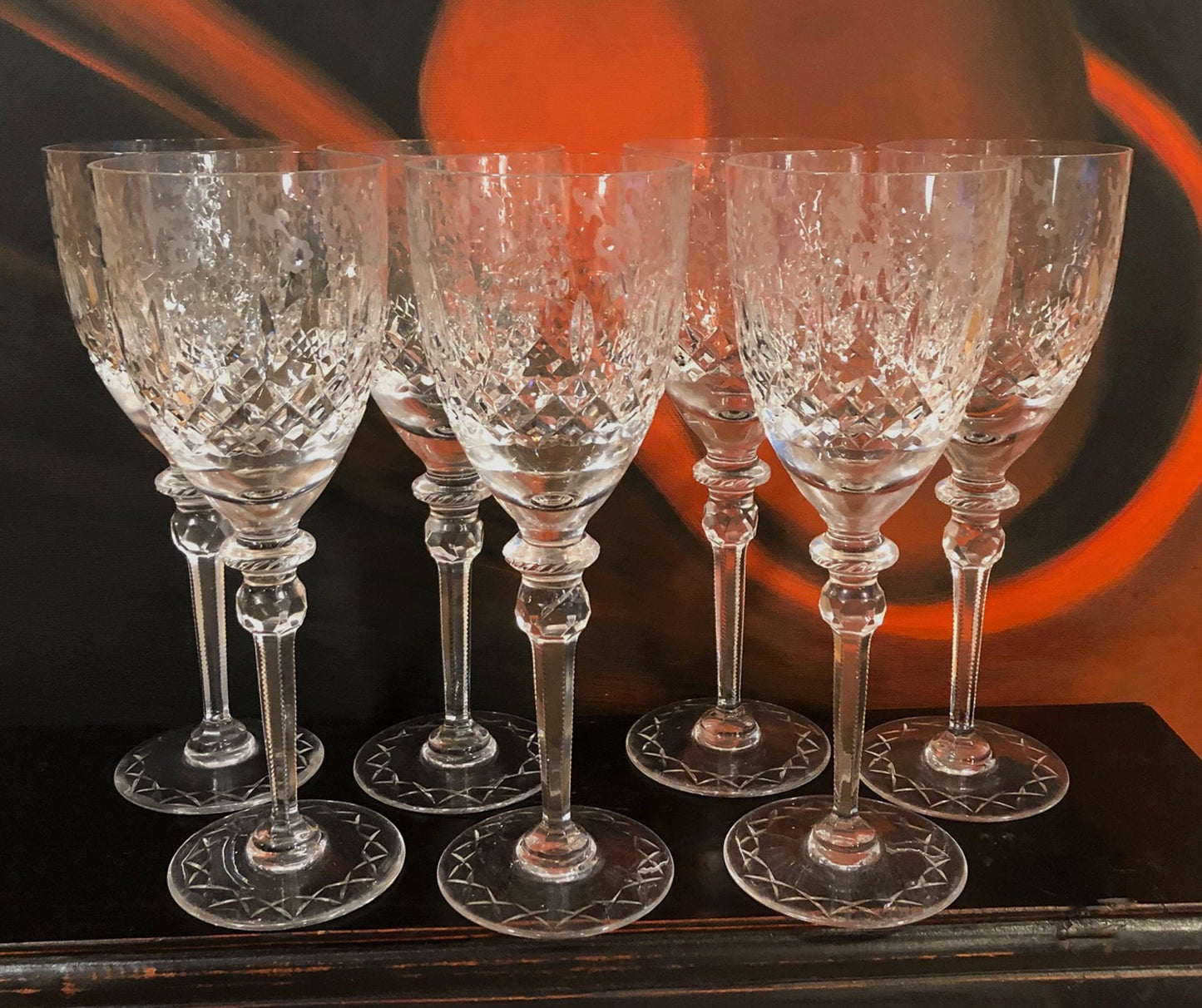 Rogaska Crystal Wine or Water Goblet with Gallia Gold Pattern. Replacements. - Tampa Home & Garden Store