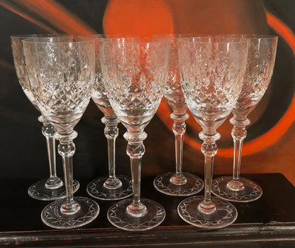 Rogaska Crystal Wine or Water Goblet with Gallia Gold Pattern. Replacements. - Tampa Home & Garden Store