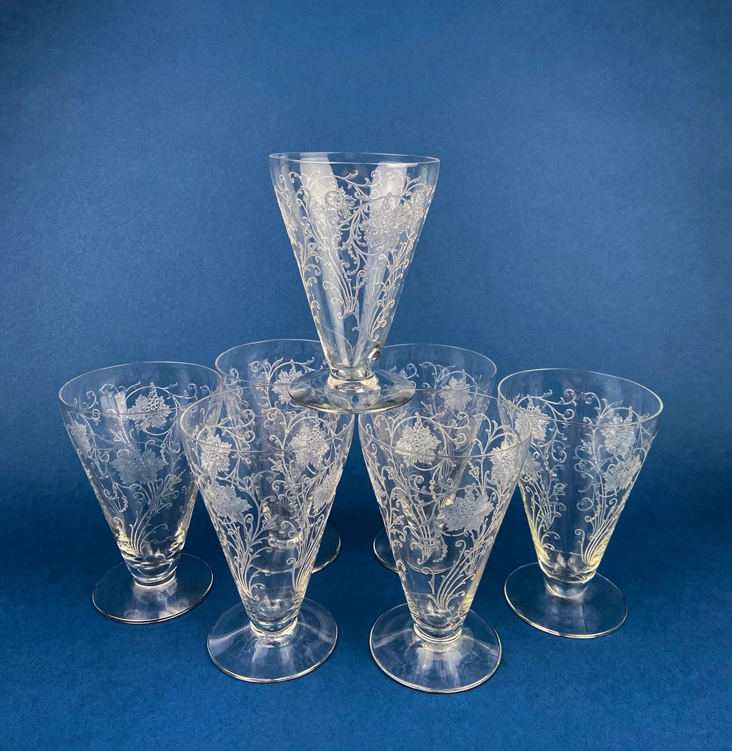 Rogaska Crystal Wine or Water Goblet with Gallia Gold Pattern. Replacements. - Tampa Home & Garden Store