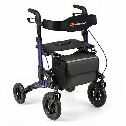 Rollator Walker for Seniors Folding Rolling Walker with Seat