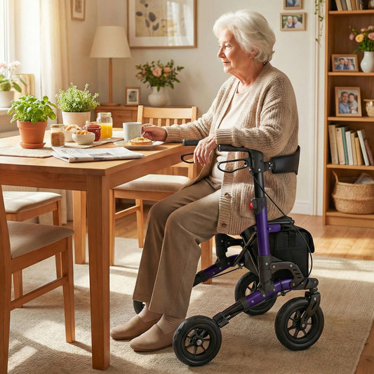 Rollator Walker for Seniors Folding Rolling Walker with Seat - Tampa Home & Garden Store