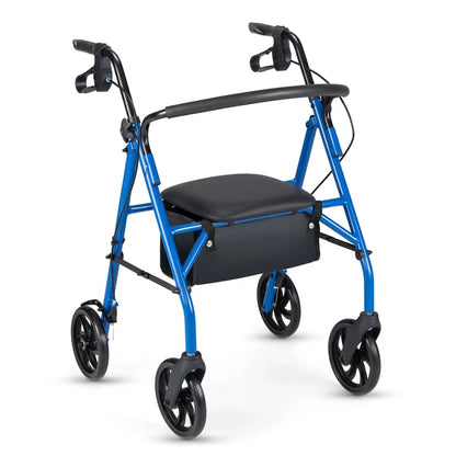 Rollator Walker with Seat and Adjustable Handles