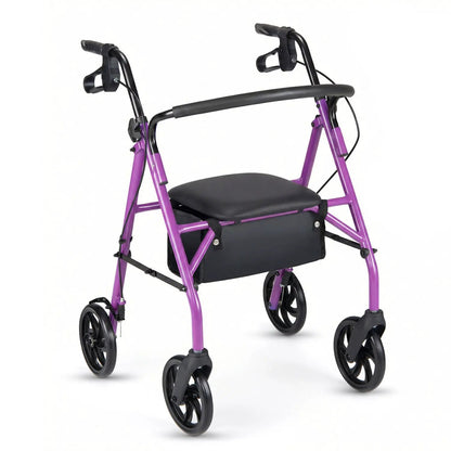 Rollator Walker with Seat and Adjustable Handles