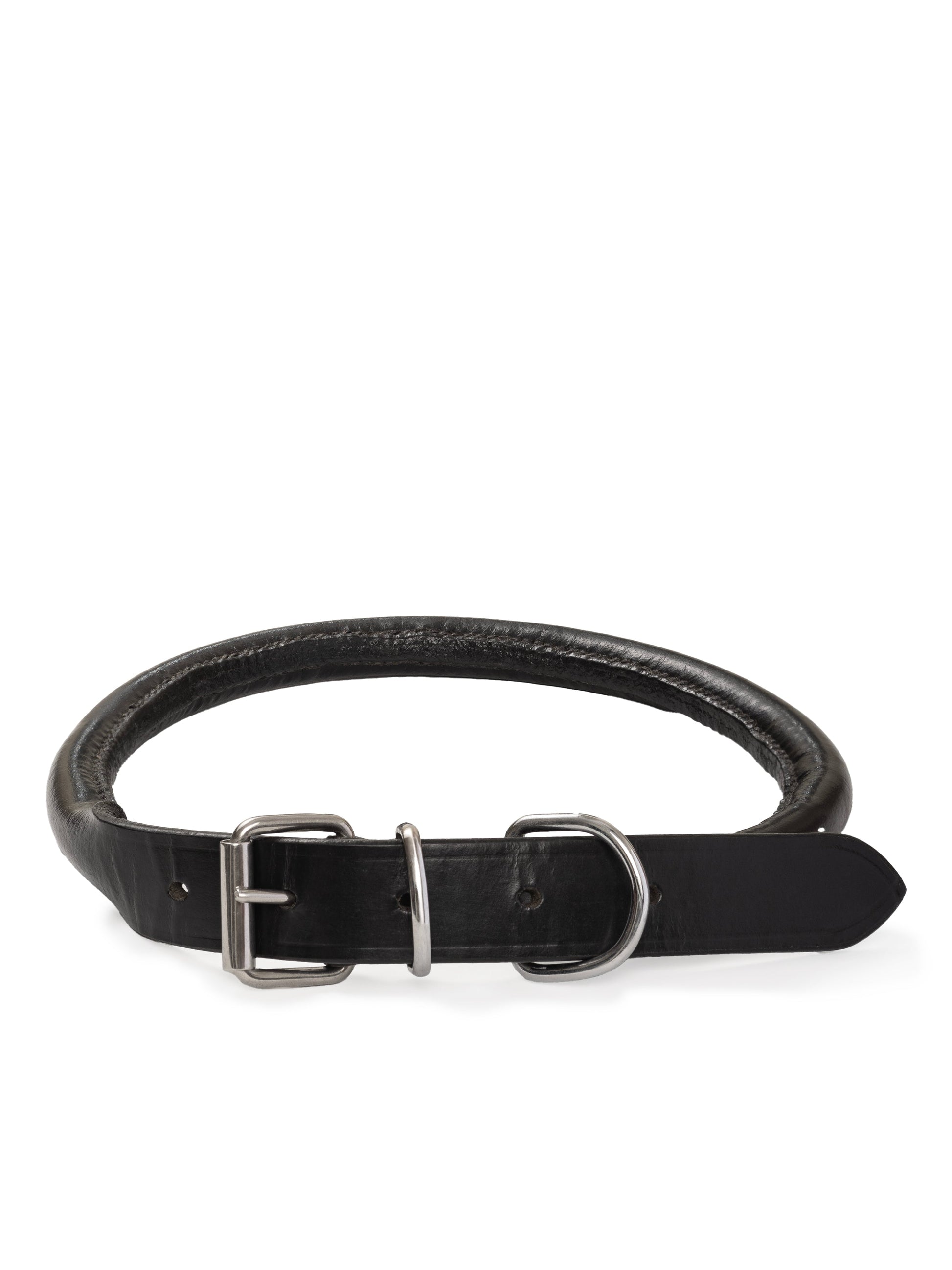 Rolled Leather Dog Collar - Tampa Home & Garden Store