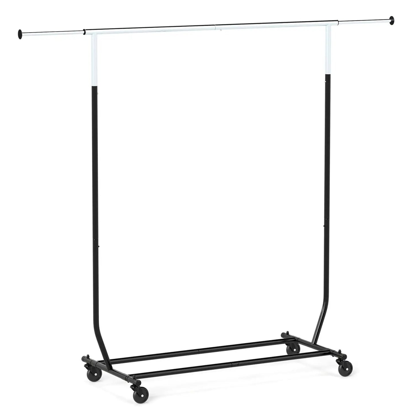 Rolling Clothes Rack Extendable Garment Stand