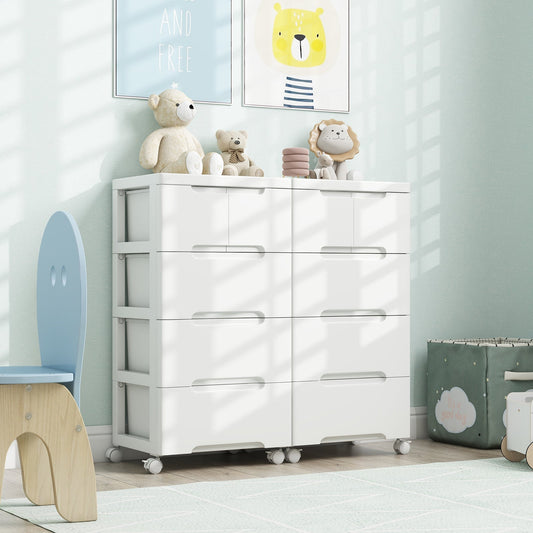 Rolling Storage Cabinet with Universal Wheels and 5/6/7 Drawers-5 Drawers - Tampa Home & Garden Store