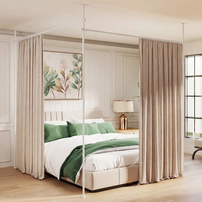 Room Divider Curtain Rod with Floor to Ceiling