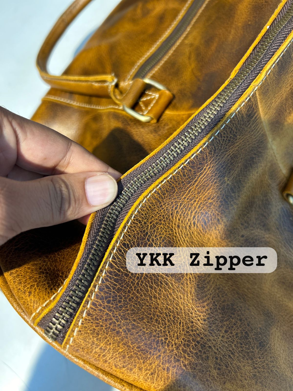 Roosevelt Full Grain Buffalo Leather Duffle - Tampa Home & Garden Store