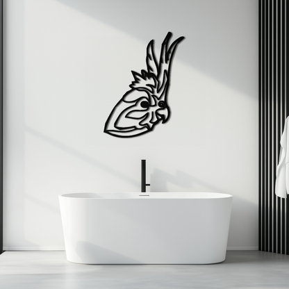 Rooster Metal Wall Art - Modern Farmhouse Steel Decor - KAF037 - Tampa Home & Garden Store