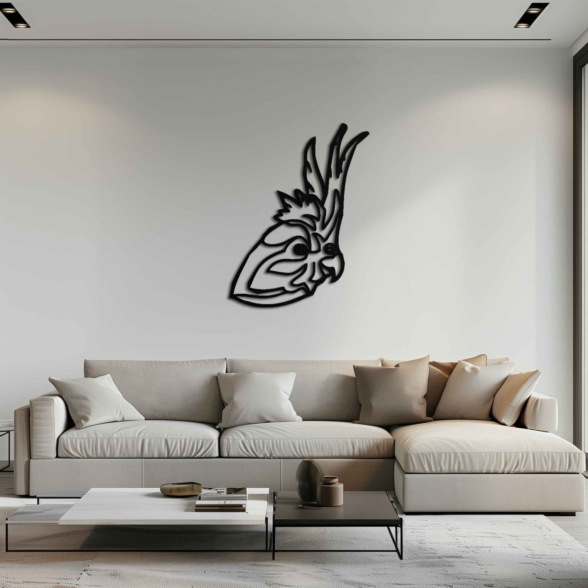 Rooster Metal Wall Art - Modern Farmhouse Steel Decor - KAF037 - Tampa Home & Garden Store