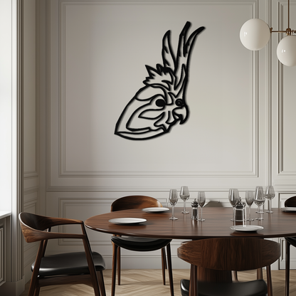 Rooster Metal Wall Art - Modern Farmhouse Steel Decor - KAF037 - Tampa Home & Garden Store
