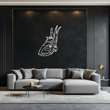 Rooster Metal Wall Art - Modern Farmhouse Steel Decor - KAF037 - Tampa Home & Garden Store