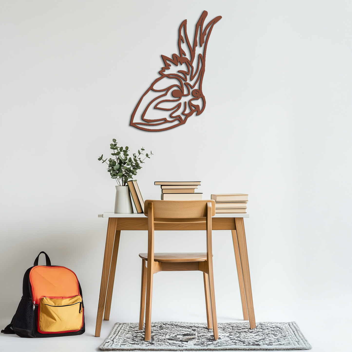 Rooster Metal Wall Art - Modern Farmhouse Steel Decor - KAF037 - Tampa Home & Garden Store