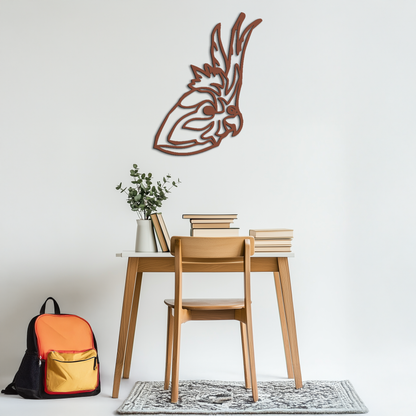 Rooster Metal Wall Art - Modern Farmhouse Steel Decor - KAF037 - Tampa Home & Garden Store